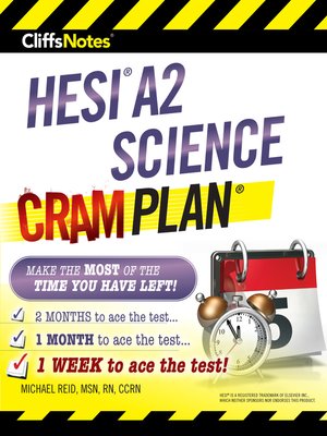 cover image of CliffsNotes HESI A2 Science Cram Plan